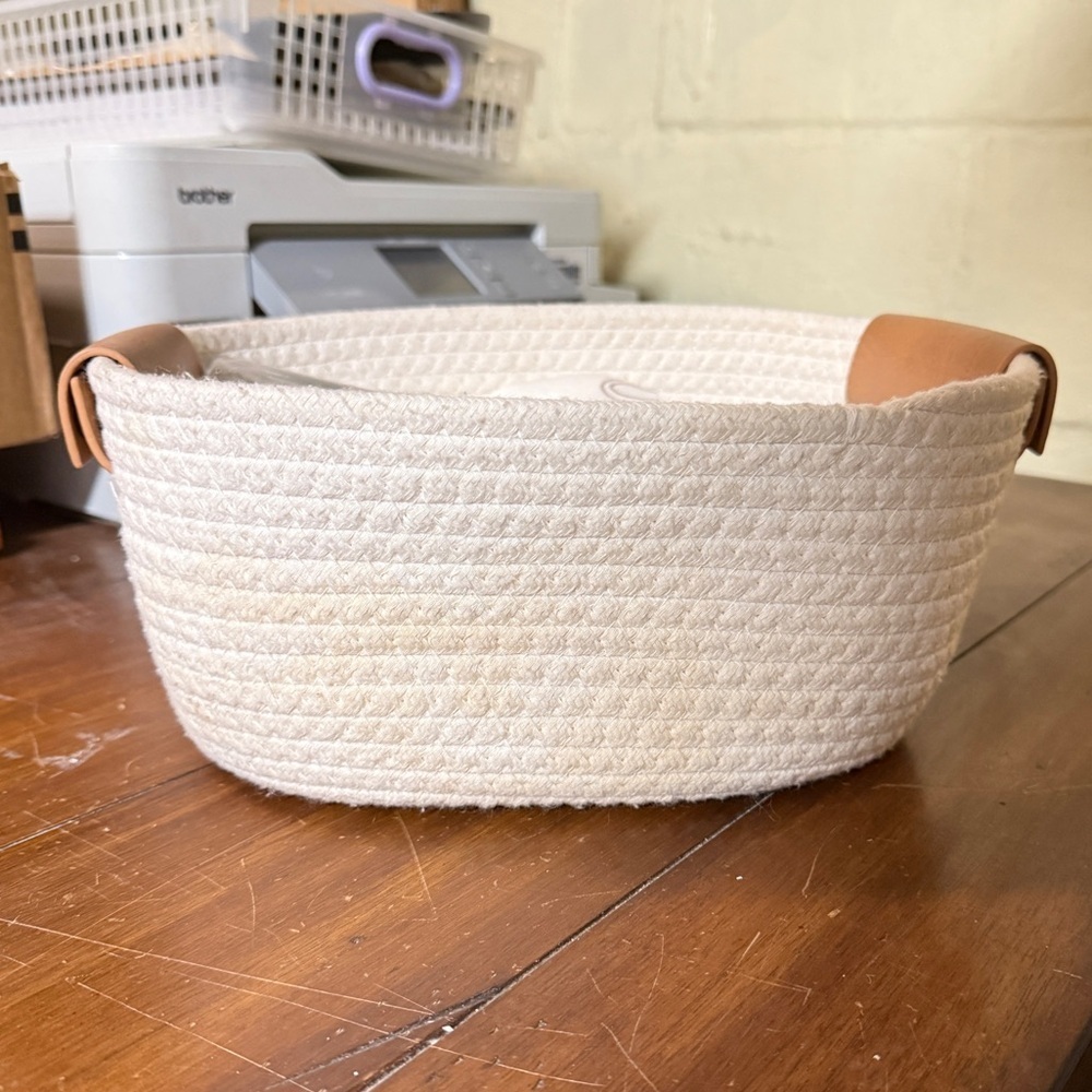 Decorative Coiled Rope Basket - Picture 5 of 9